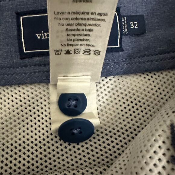 VINEYARD VINES Men's Chino Breaker Shorts Golf in Heather Blue - Picture 10 of 12